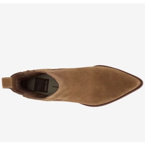 Dolce Vita Tan Suede Ankle Booties - Picture 3 of 3